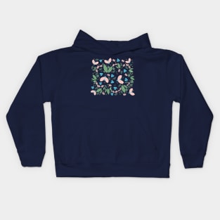 Butterflies and flowers Kids Hoodie